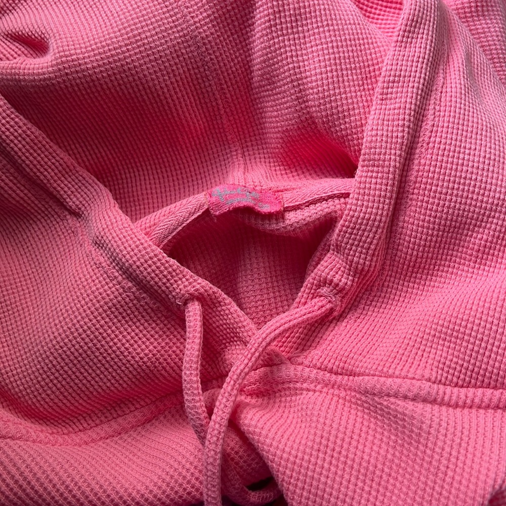 Pink Waffle Hoodie